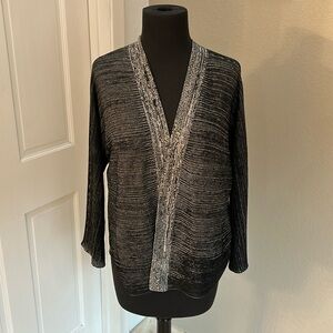 Eileen Fisher Silk Cardigan Sweater, XS